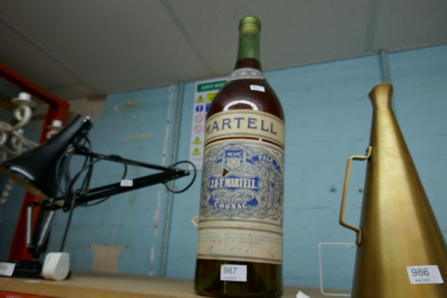 Large size Martell Cognac bottle only