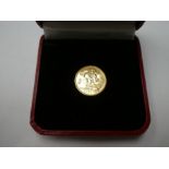 Cased 22ct gold full Sovereign, 200, George and the Dragon, in presentation box Pifco 100 Year Anniv