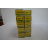 'N' gauge; ten Minitrix carriages, number 13377, boxed (appear mint and unused)