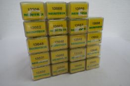 'N' gauge, nineteen various Minitrix rolling stock wagons, boxed (appear in unused condition)