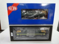 'OO' gauge; Two Heljan boxed locomotives, 3514, D7000 in BR green with full yellow ends and a class