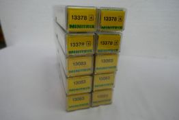 'N' gauge, ten various Minitrix carriages, boxed (appear mint and unused)