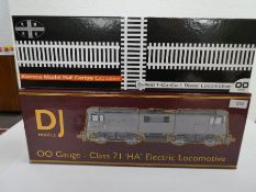 'OO' gauge; DJ Models Class 71 HA Electric locomotive and Kernow Bulleid 1-Co-Co 1 Diesel locomotive