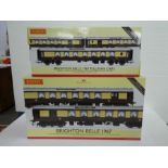 'OO' gauge; a Hornby Brighton Belle set of three, 1967 Pulllman carriages No. 34871 and one other Br