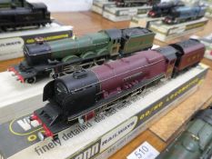 'OO/HO' gauge, 2 boxed Wrenn locomotives and tenders No. W2242 City of Liverpool and Cardiff Castle