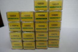 'N' gauge, eighteen various Minitrix rolling stock wagons, boxed (appear in unused condition)
