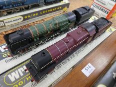 'OO/HO' gauge, 2 Wrenn locomotives and tenders No. W2260 Royal Scott and W2236 West Country