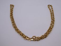 9ct yellow gold neck chain, 60cm, marked 375, 29g approx