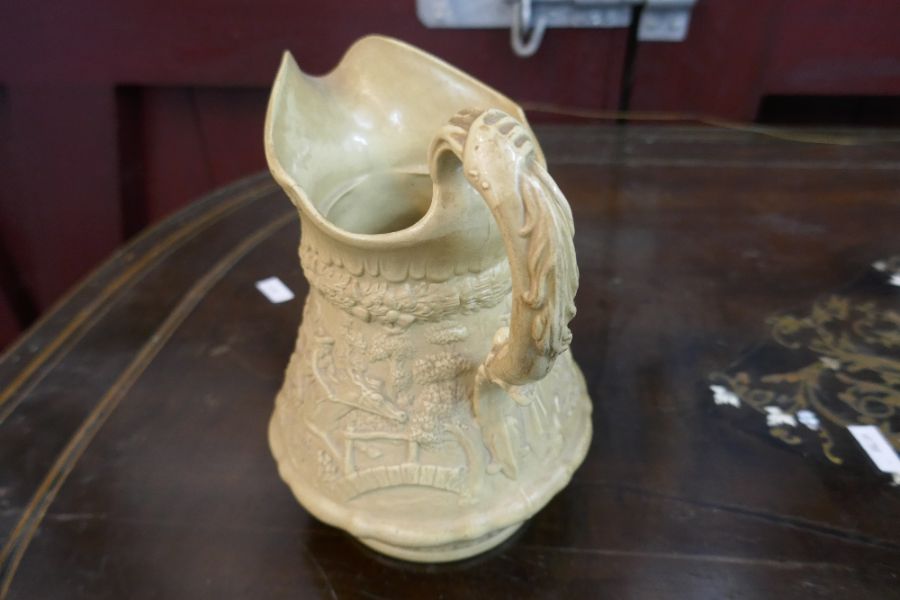 VICTORIAN RELIEF MOULDED JUG BY WILLIAM RIDGWAY & CO " TAM O'SHANTER" c.1835 - Image 4 of 4