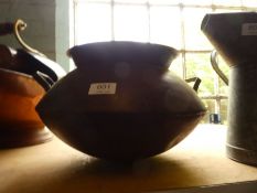 A two handled pot, with domed base