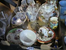 A Box of mixed ceramics and glassware, by various manufacturers