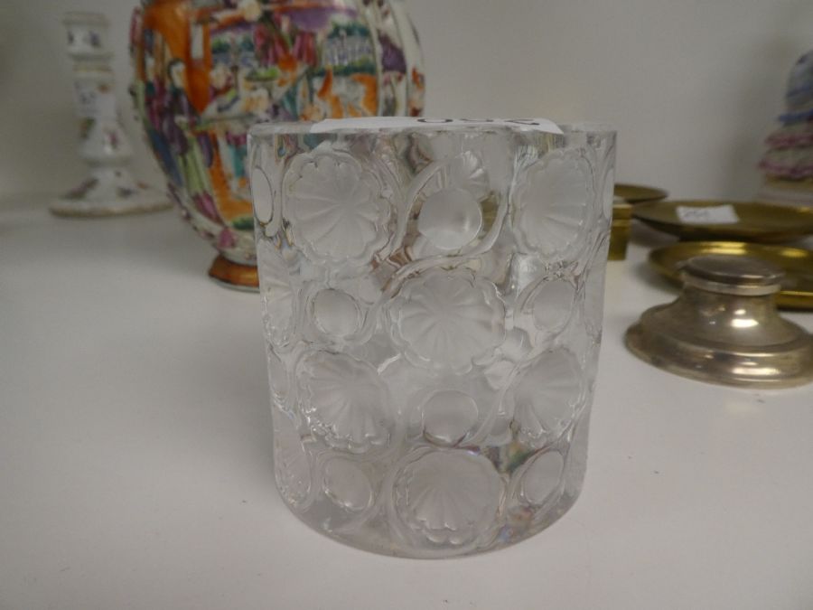 A Lalique shell pattern candle holder, 1950s - Image 3 of 4