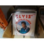 Two boxes of various mixed vinyl LPs including Moody Blues, Roy Orbison, etc