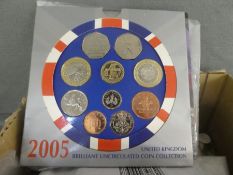 A smallbox of mixed coinage, GB and worldwide