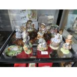 Twelve Beswick Beatrix Potter figures and a Beswick tree stamp stand (mainly boxed)