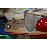 A selection of sporting equiptment incl Fencing Foils and mask