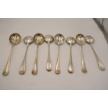 A quantity of eight silver Edwardian spoons hallmarked Sheffield 1904 Martin Hall and Co., 19.40 ozt