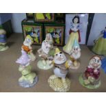 A Royal Doulton set of Snow White and the Seven Dwarfs limited edition 772/2000, all boxed with cert
