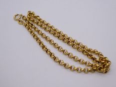 9ct yellow gold belcher chain marked 375, approx 6.2g, 41cm