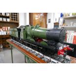 A scratch built 5 inch gauge model of a GWR 2251 Class locomotive, fitted with a 4000 gallon tender,
