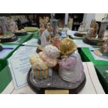 Four limited edition Beswick Beatrix Potter figure groups, each with certificate and box. Pieces inc