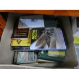 Seven boxes of hardback mostly books on various subjects