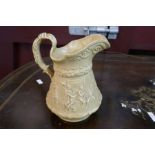 VICTORIAN RELIEF MOULDED JUG BY WILLIAM RIDGWAY & CO " TAM O'SHANTER" c.1835