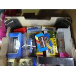 Two boxes of mixed Model cars