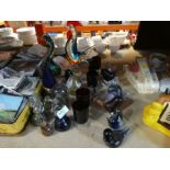 A selection of paperweights, mostly Medina in style including chess pieces, animals, etc