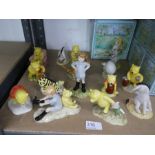 Fifteen Royal Doulton Winnie the Pooh figures, mostly boxed