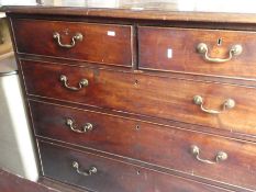 Two over three drawer chest