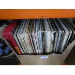 A selection of vinyl LPs of The Carpenters, The Police, Human League, etc