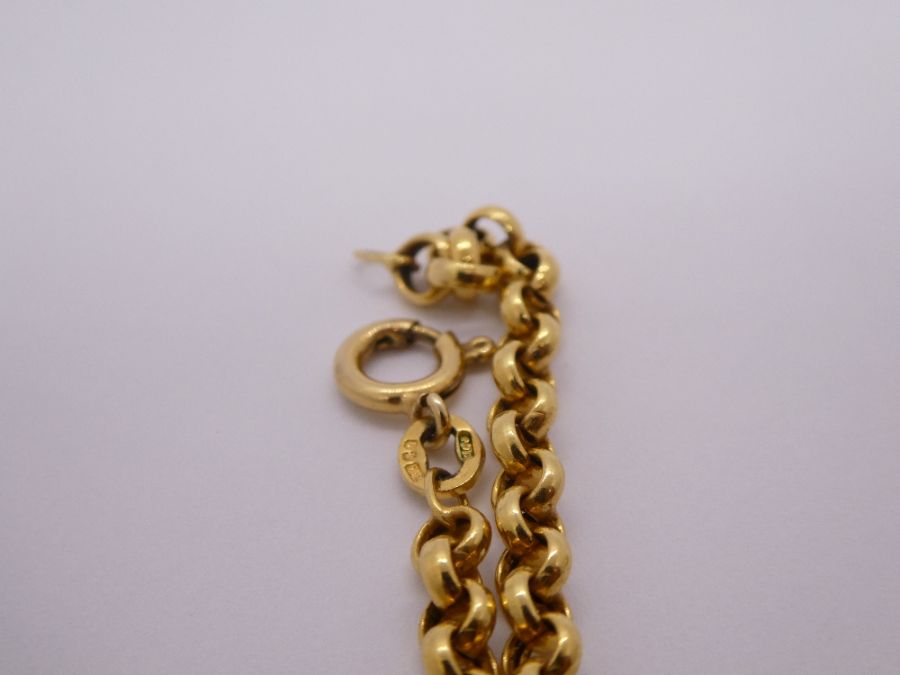 9ct yellow gold belcher chain marked 375, approx 6.2g, 41cm - Image 3 of 3