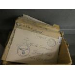 Of Military Interest; WWII postal History from a German Soldier to his sweetheart, the envelopes hav