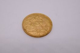 22ct yellow gold full sovereign, dated 1903, King Edward VII, George & the Dragon, Perth Mint