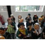 Royal Doulton Dickens figures; a set of 25 examples