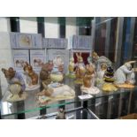 Twelve Royal Albert Beatrix Potter figures (mainly boxed)