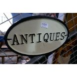 Large antique sign