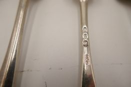 A quantity of twelve Josiah Williams and Co silver Victorian forks, London 1891 30.1ozt