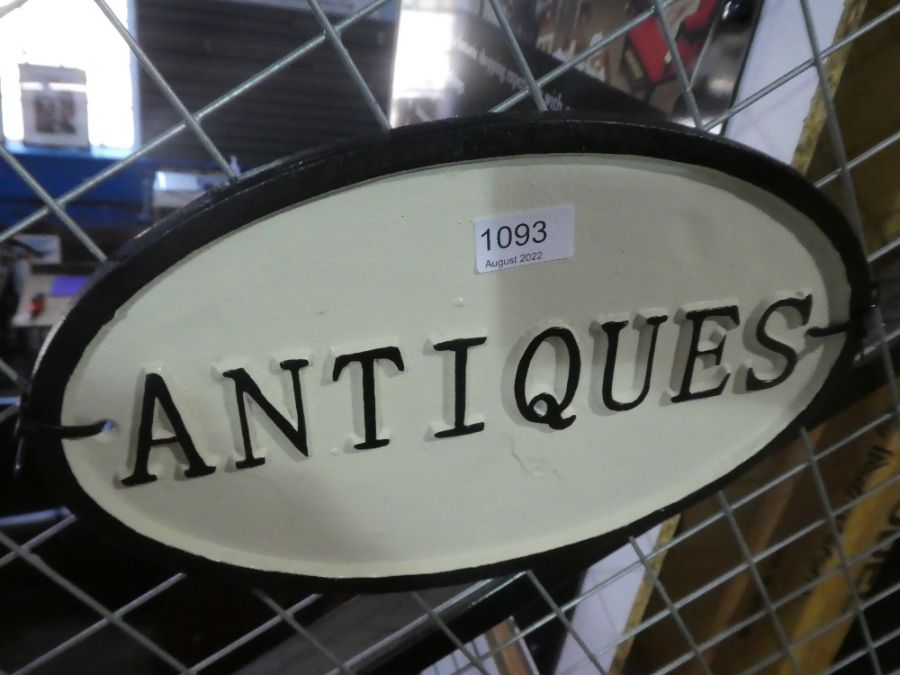 Large antique sign - Image 3 of 3