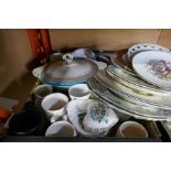 Three trays of china Royal memorabilia and similar