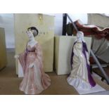 Two Coalport History of Costume figurines including 'House of Lancaster' 132/500, and House of Plant