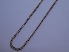 9ct yellow gold curblink necklace, AF, marked 9K, 5.2g approx