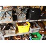 A large quantity of tools, tool boxes and similar