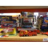 A selection of boxed model cars including Corgi, Hot Wheels, etc