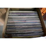 Four cartons of vinyl LP records, various genres