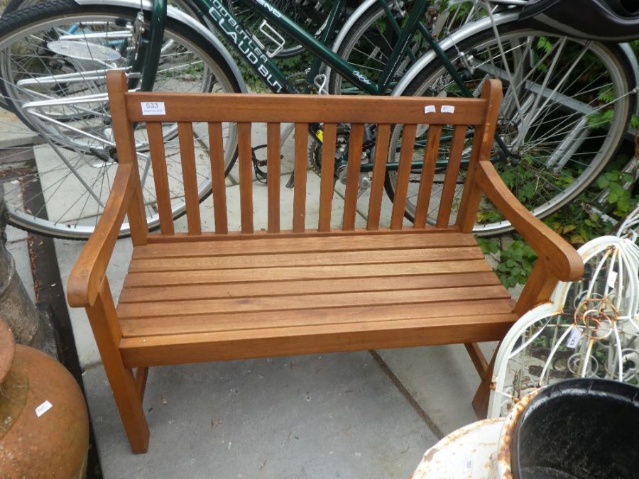 A modern child's garden bench - Image 2 of 2