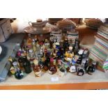 A small quantity of vintage alcohol miniatures