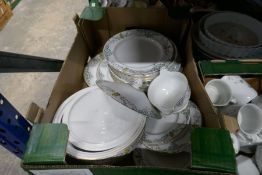 A large quantity of china, glass and similar including dinnerware