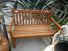 A modern child's garden bench